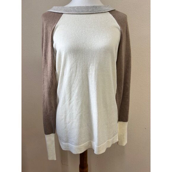 NWT 41 Hawthorn Stitchfix Nio Pullover Sweater Womens Size M Soft Off-white - Picture 1 of 10